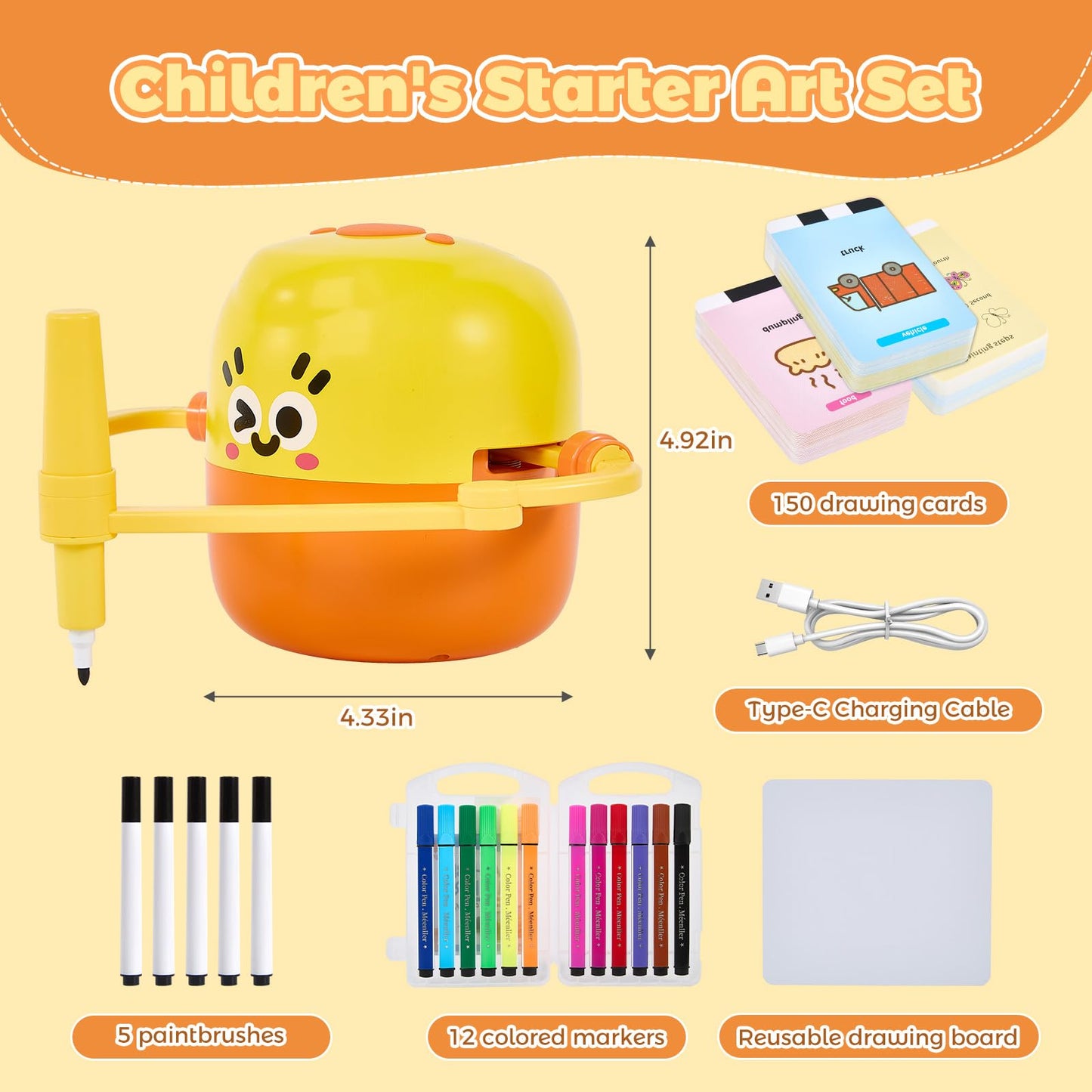 TLANDE Drawing Robot for Kids – Interactive Language Learning Art Toy