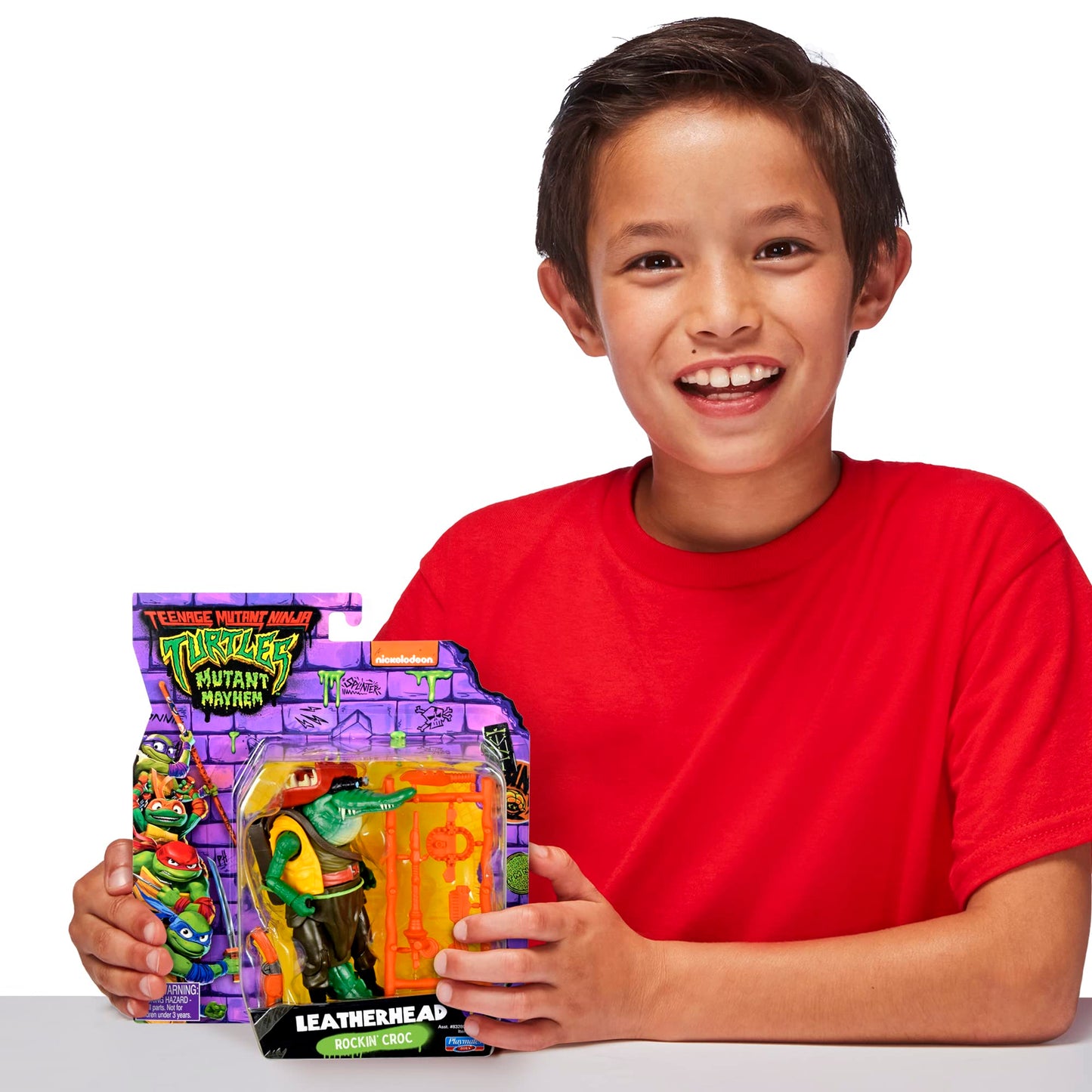 Teenage Mutant Ninja Turtles Leatherhead Mutant Mayhem 4.5-Inch Action Figure – Detailed Poseable Basic Figure for TMNT Fans and Kids 4-7 (Playmates 83294CO)