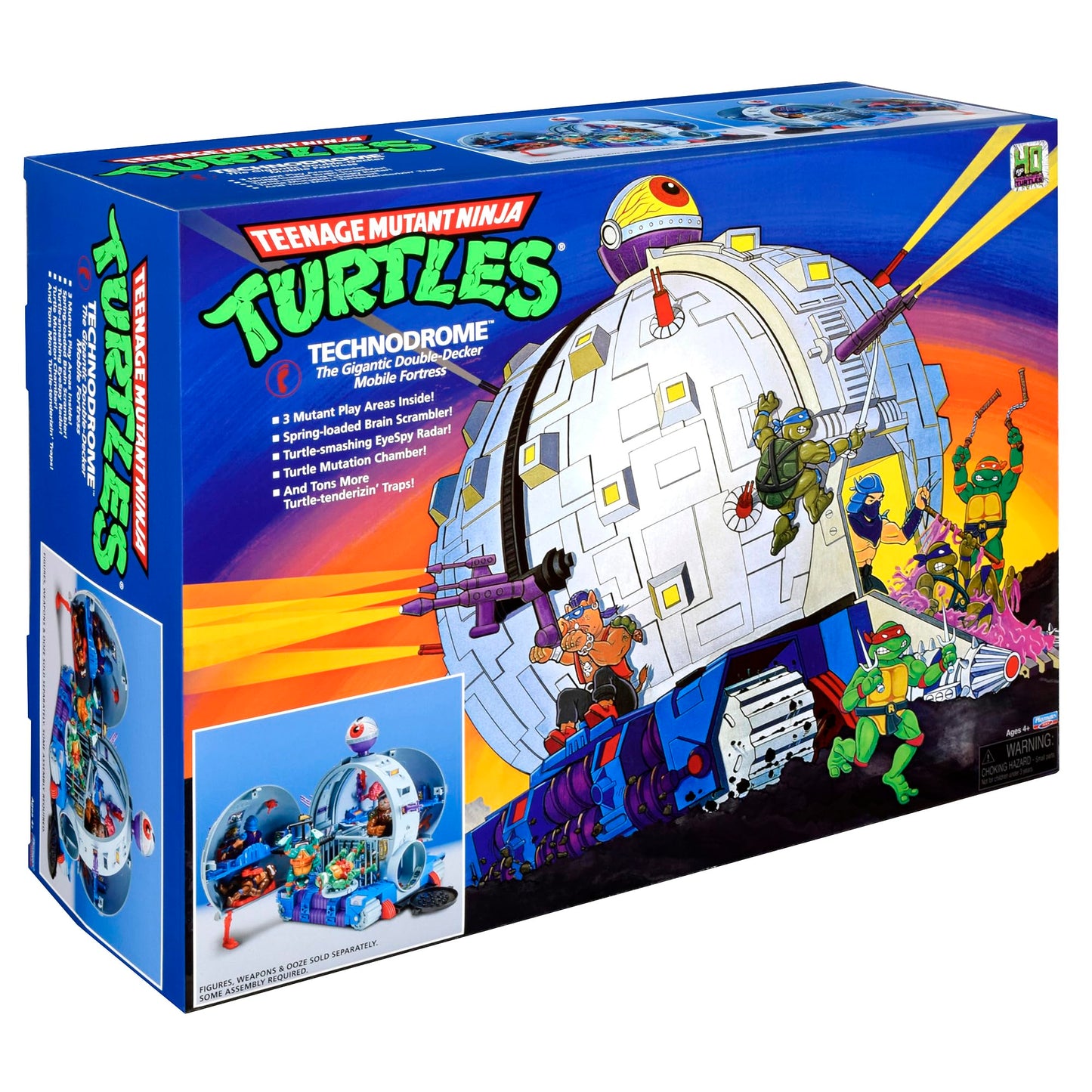 TMNT Classic Technodrome Playset — Amazon Exclusive | Authentic Retro TMNT Battle Fortress