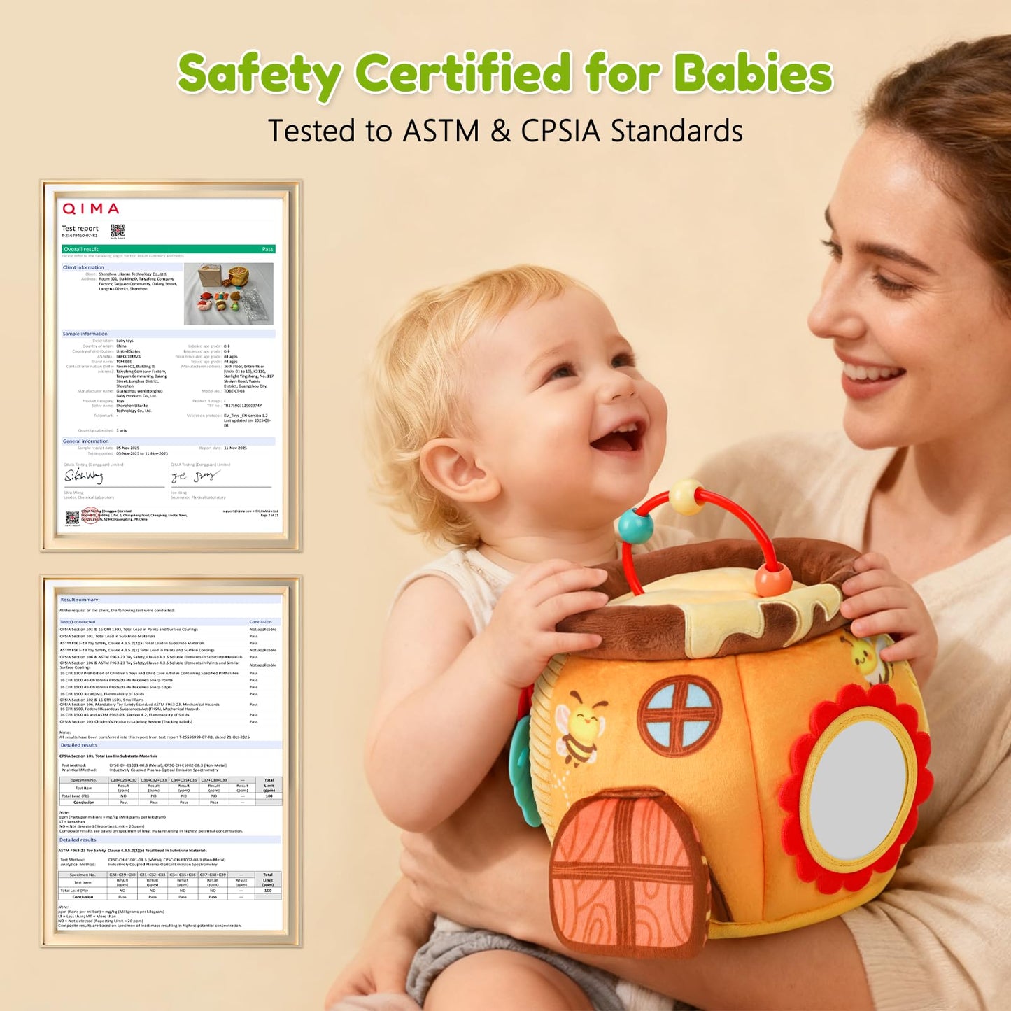 TOHIBEE Baby Toys 6-12 Months – Sensory Honey Pot with Animals
