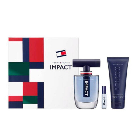 Tommy Hilfiger Impact Gift Set 100ml EDT + 100ml Hair & Body Wash + 4ml EDT Men's Fragrance