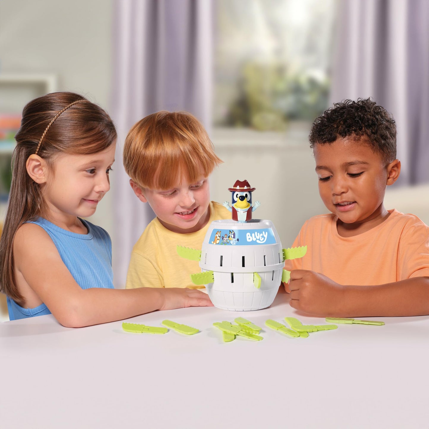 TOMY Pop Up Bluey Game – Family & Preschool Fun for 2-4 Players, Ages 4+