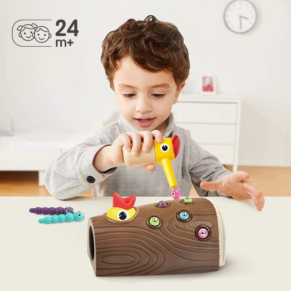TOP BRIGHT Montessori Toys for 2 Year Olds | Magnetic Bird Feeding Game & Fine Motor Skills Toy