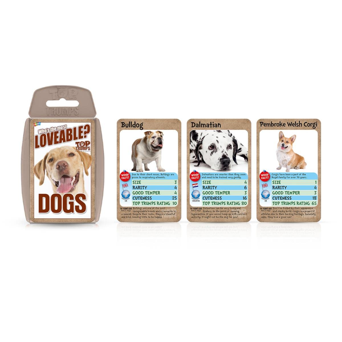 Top Trumps Dogs Card Game – Family Strategy & Quick Thinking for 2+ Players (6+ Years)