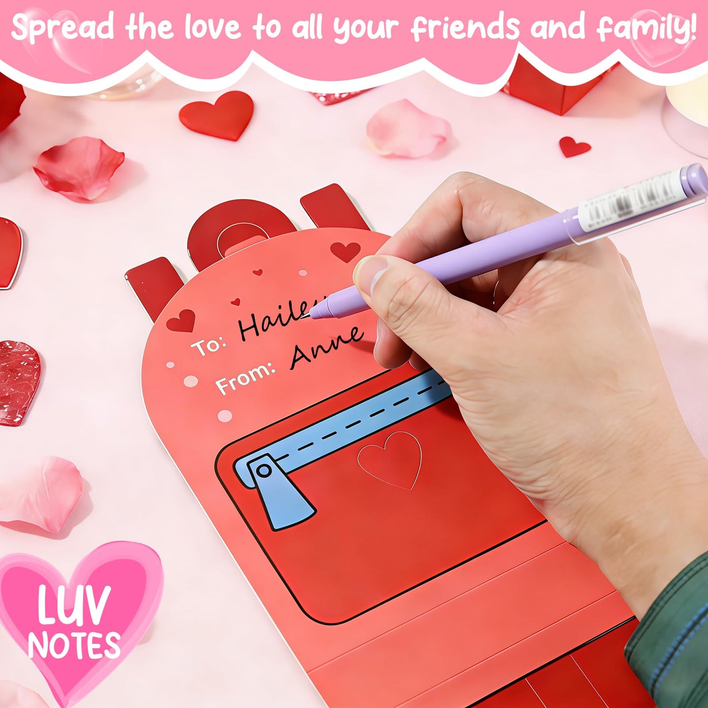 TORONTOKYO Valentines Day Gifts for Kids – 28-Pack Plush Bear Cards & Mini Keychains