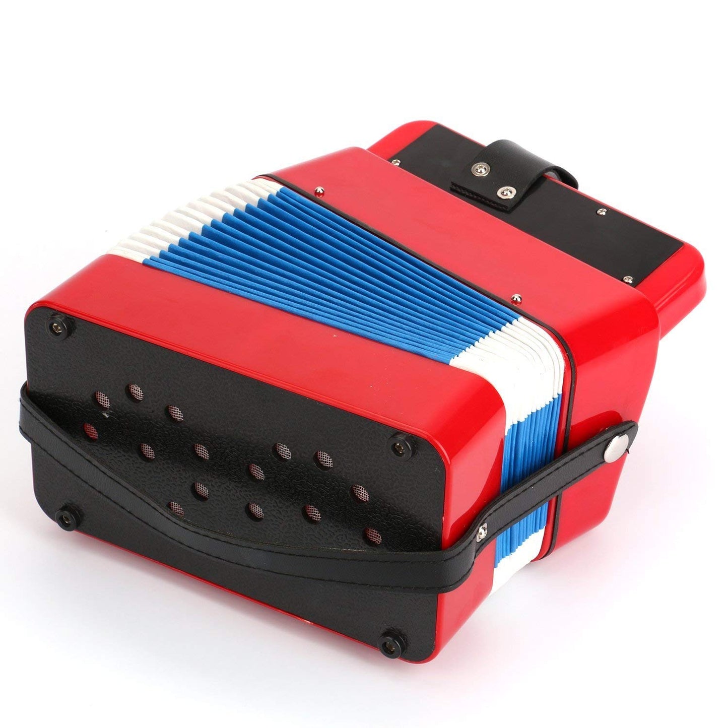 Tosnail Small Accordion – 10 Keys for Beginners, Portable Red