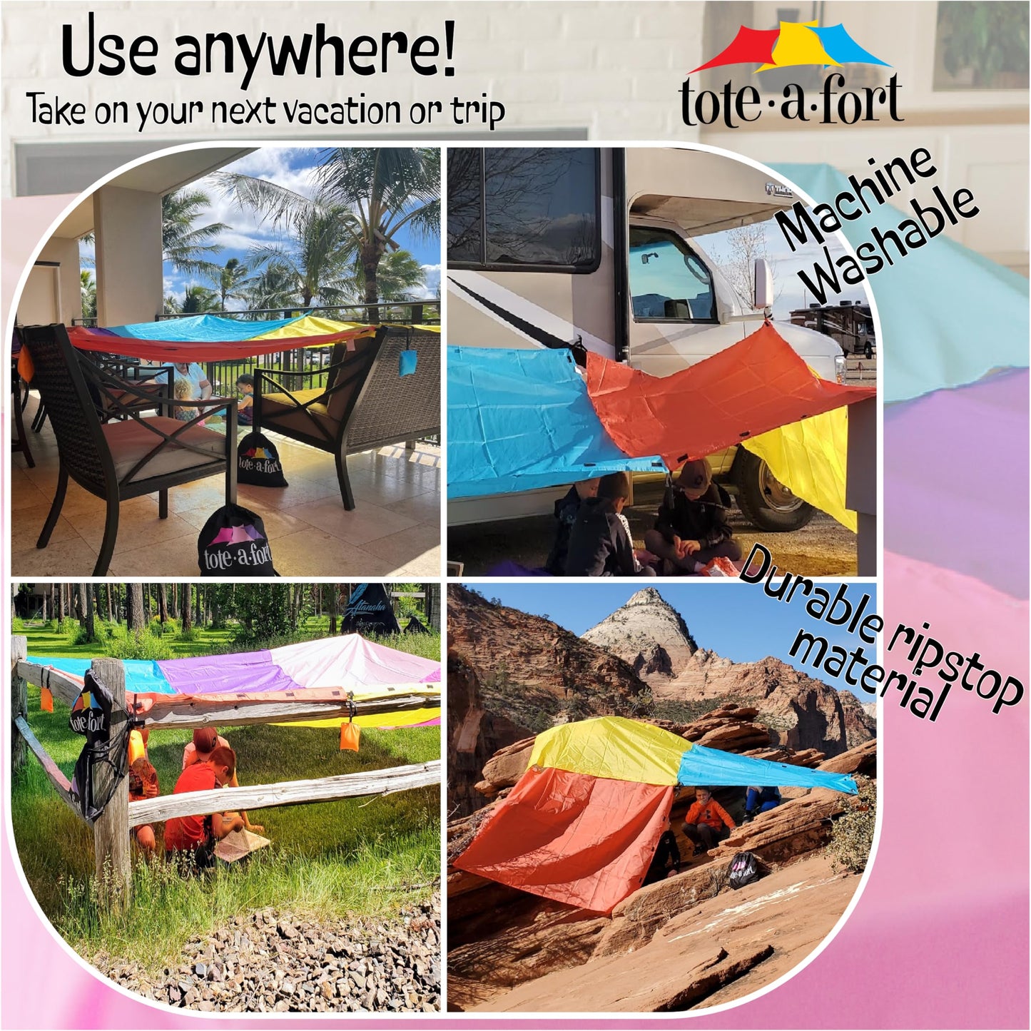 TOTEAFORT Princess Blanket Fort Building Kit for Kids – Portable Play Tent & Fort STEM Toy