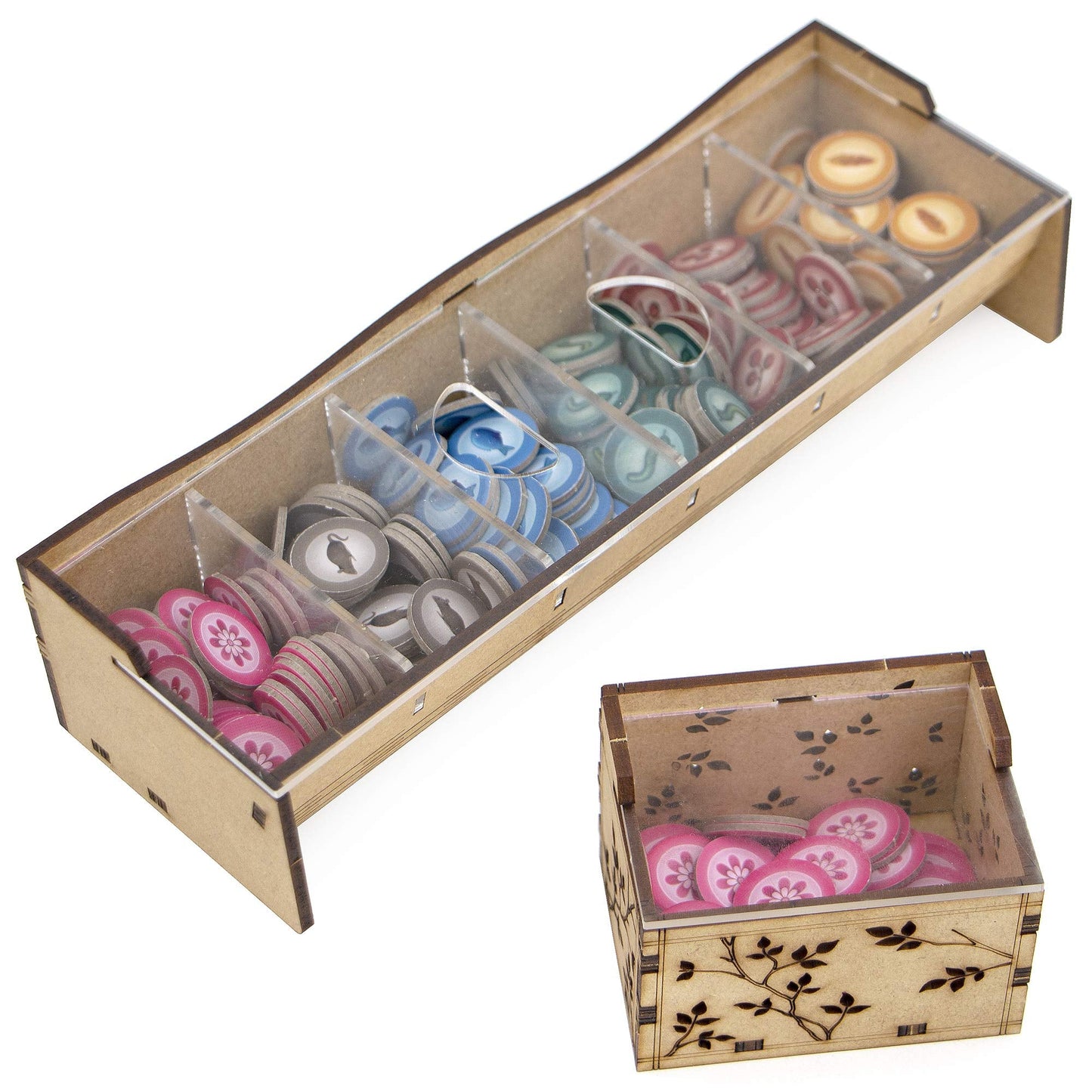 TowerRex Wingspan Organizer | Storage Insert for Wingspan Base, European & Oceania Expansions