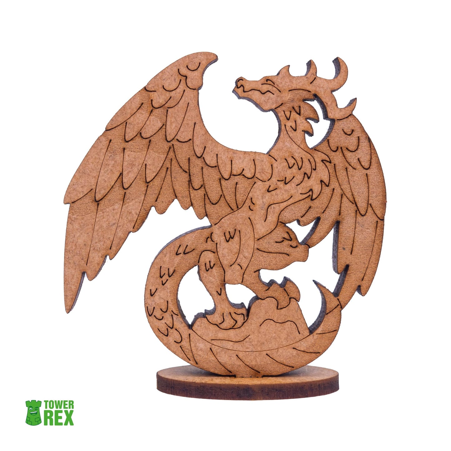 TowerRex Wyrmspan Organizer – Card, Token & Dice Storage Insert for Wyrmspan Board Game