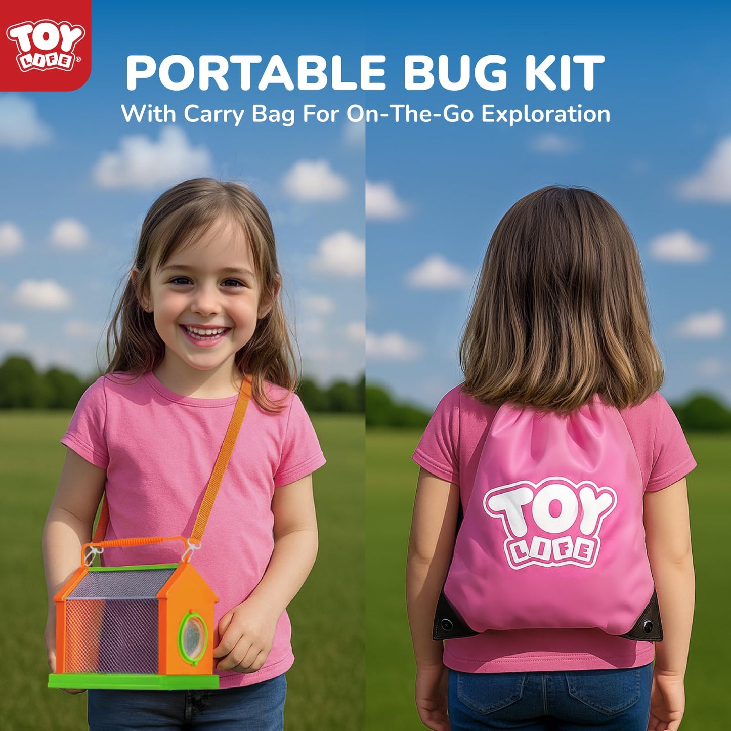TOY Life Kids Explorer Kit – Bug Catcher, Safari Vest, Compass & Binoculars