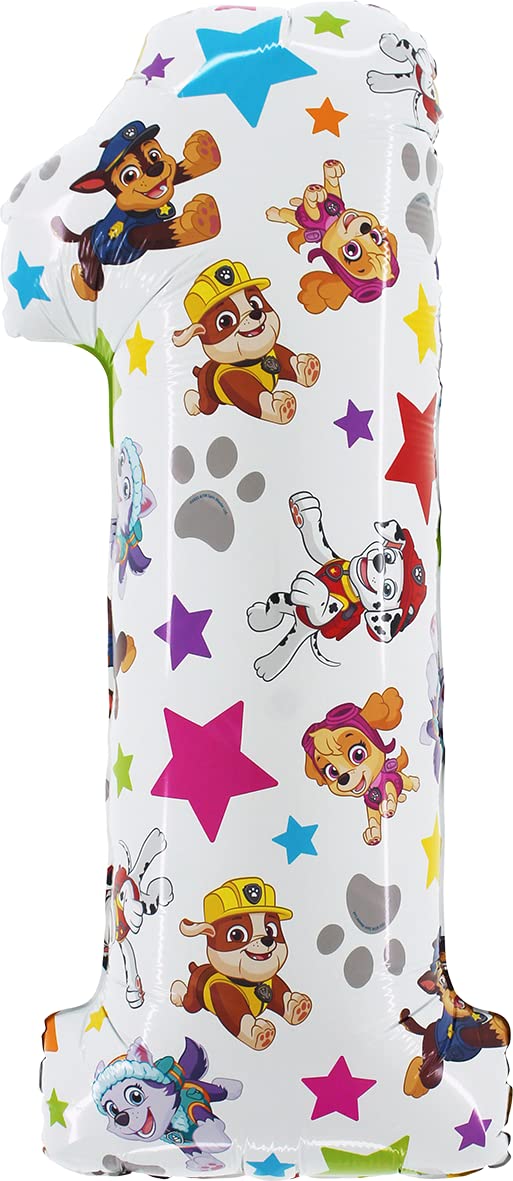 Toyland 26-Inch Paw Patrol Number Balloon – 1 to 6 Party Decoration