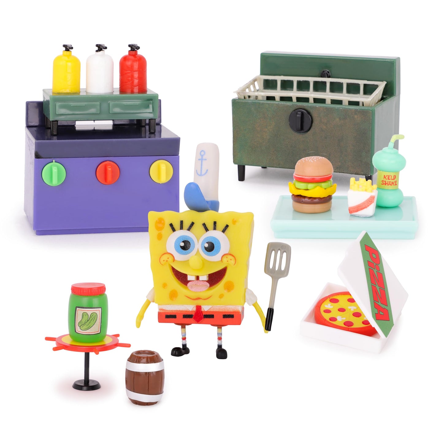 Toyland Teeny Krusty Krab Playset – 20-Piece SpongeBob SquarePants Figures & Accessories (Ages 5+)