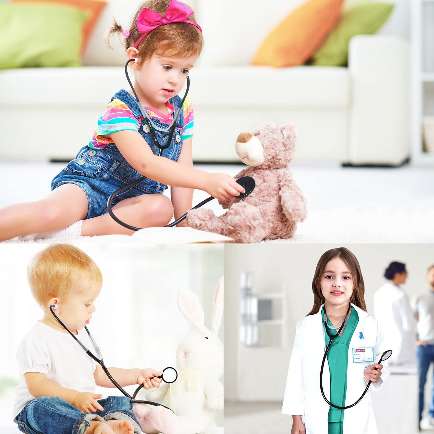Toylink Kids Doctor Costume Kit with Lab Coat and Accessories – Dress Up for Boys & Girls