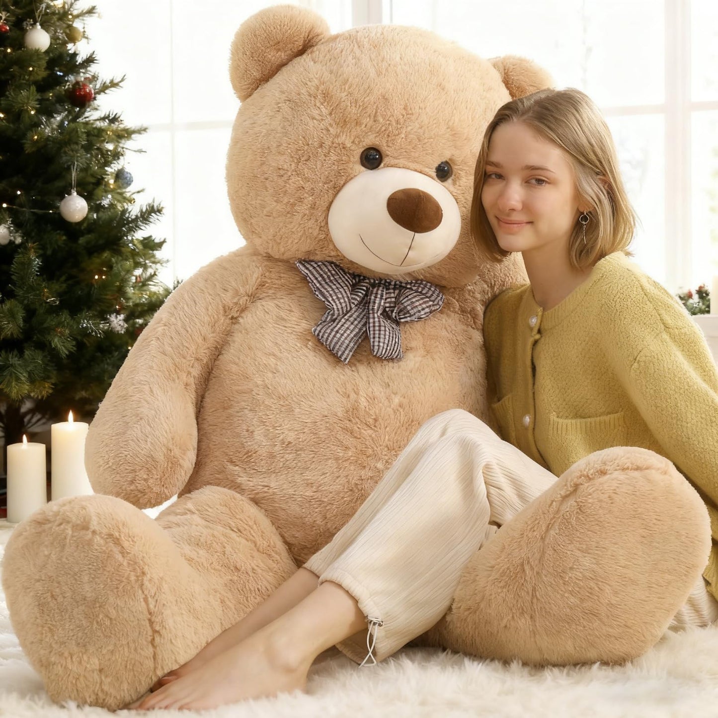 Toys Studio Giant Teddy Bear 47 Inch – Light Brown Plush Gift