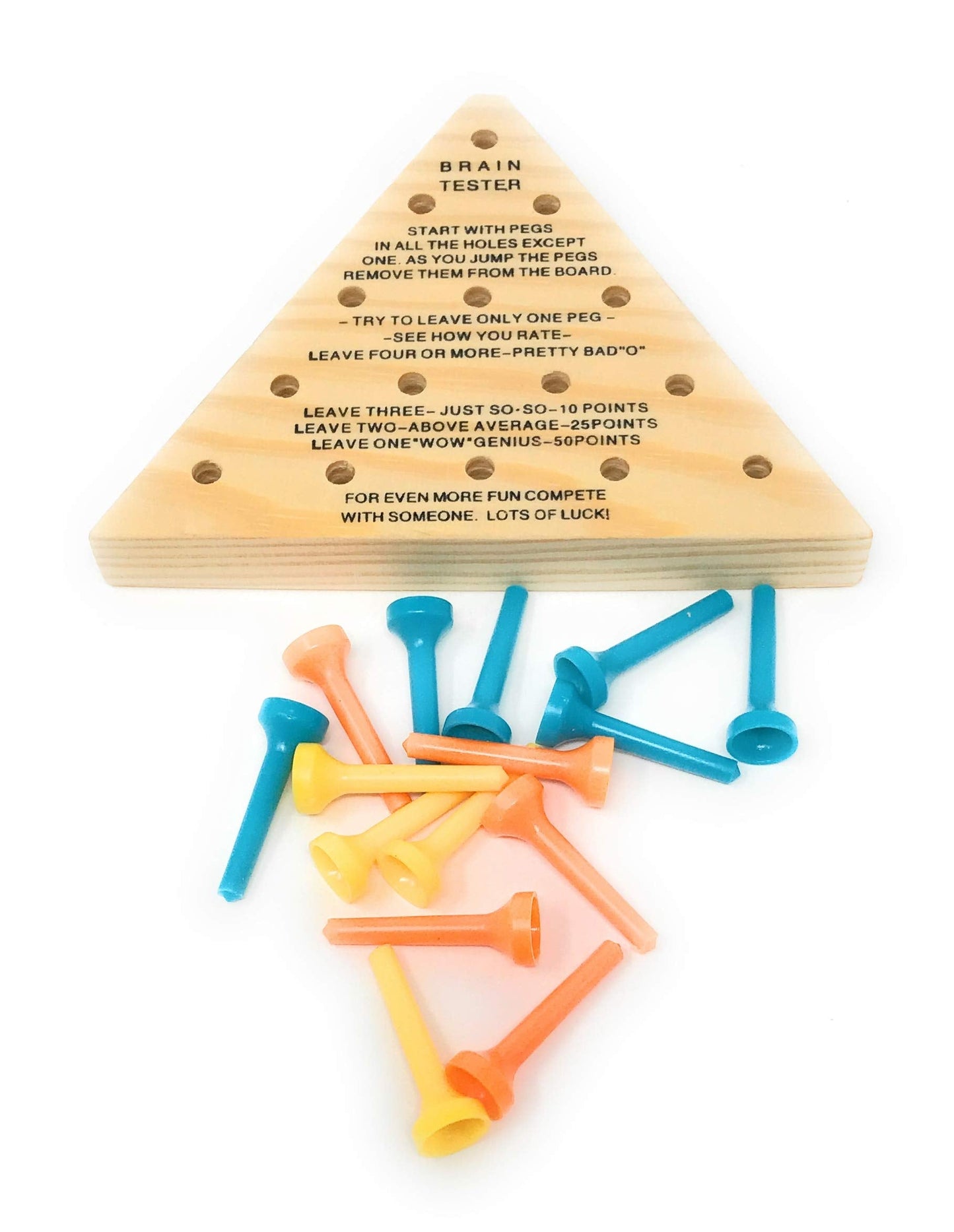 Toysmith Peg Game - Classic Wooden Puzzle for Family Fun