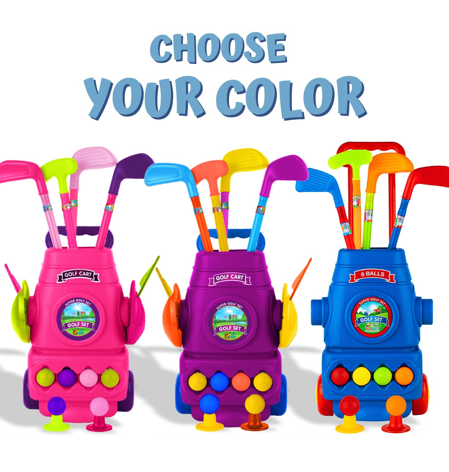 ToyVelt Toddler Golf Set – Safe Indoor Golf for Kids 2–5