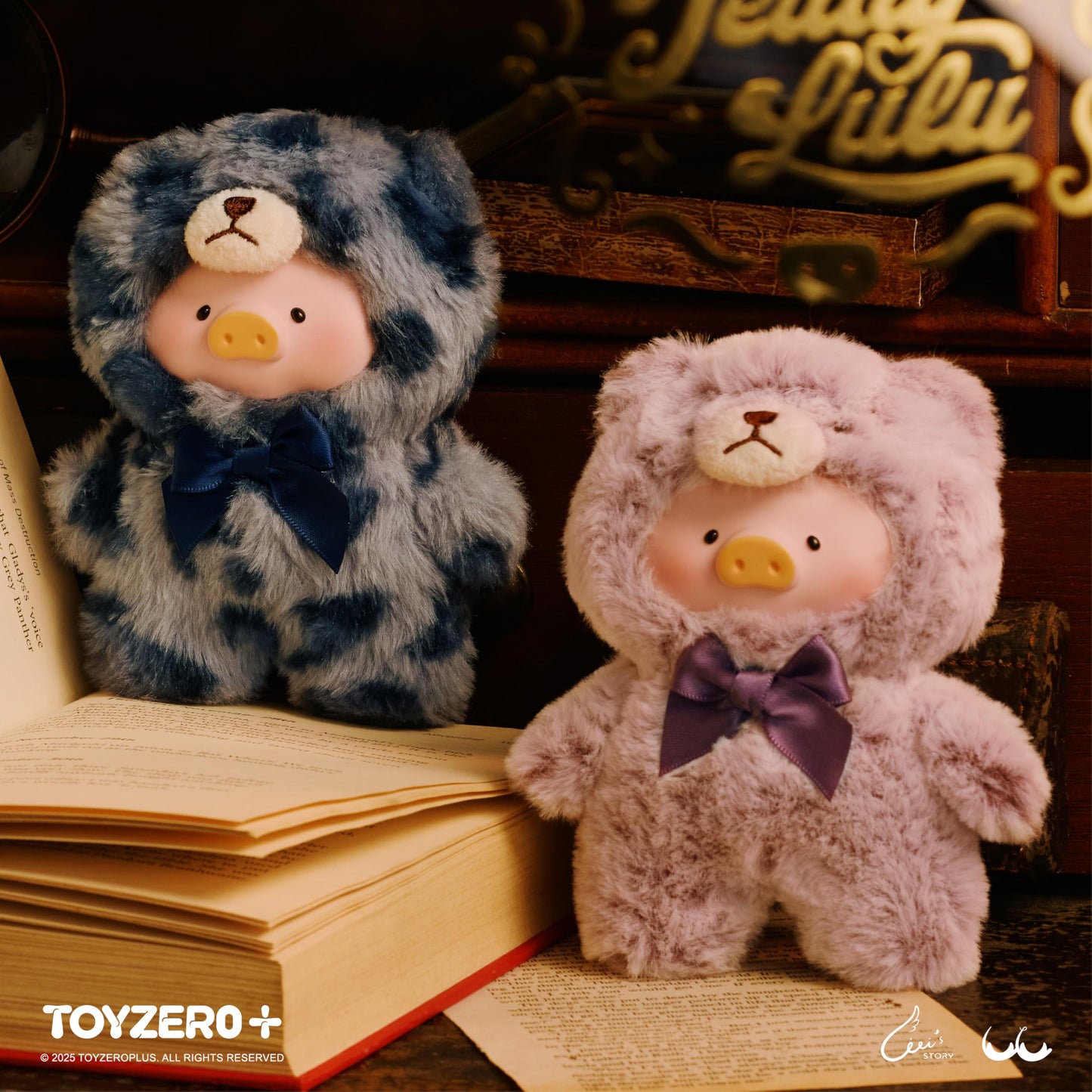 TOYZERO+ Lulu The Piggy Blind Box – Vintage Teddy Shop Plush Keychain Series