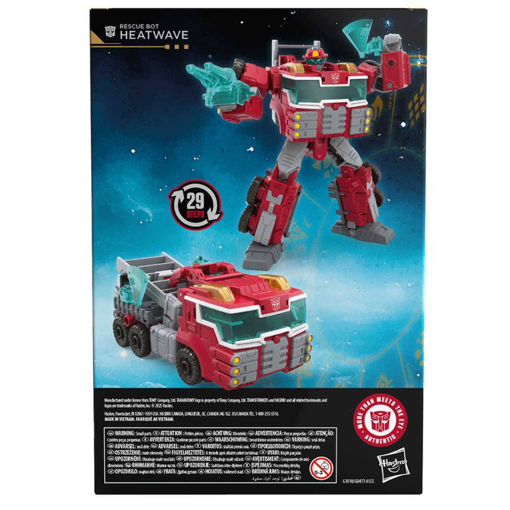 Transformers Heatwave Voyager Rescue Bot – 7-Inch 2-In-1 Figure