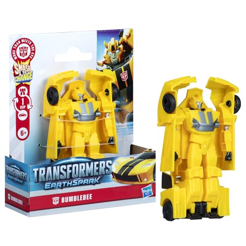 Transformers EarthSpark 1-Step Smash Changer Bumblebee 4-Inch Action Figure