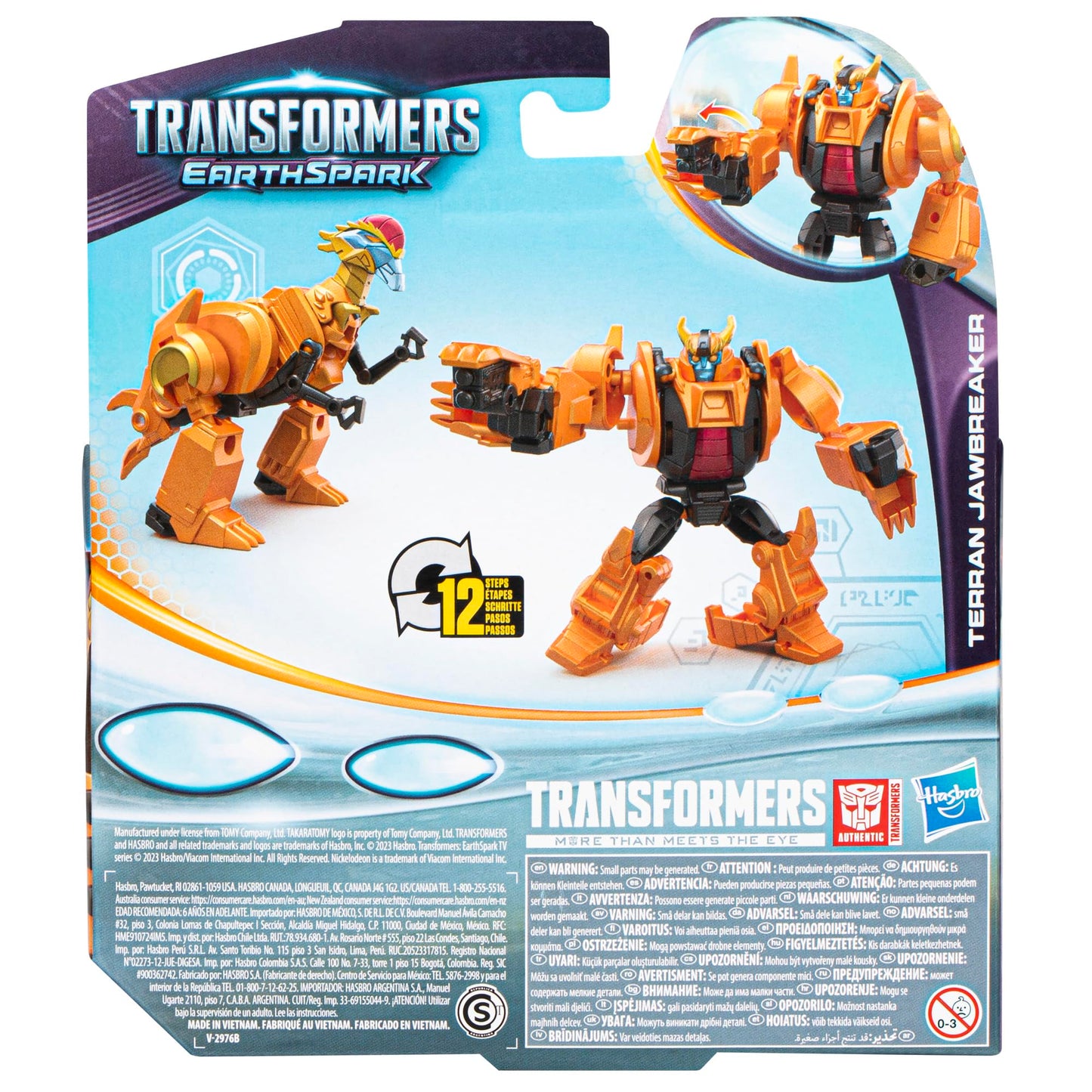 Transformers EarthSpark Terran Jawbreaker Warrior Class Figure – 12.5 cm Toy for Kids 6+