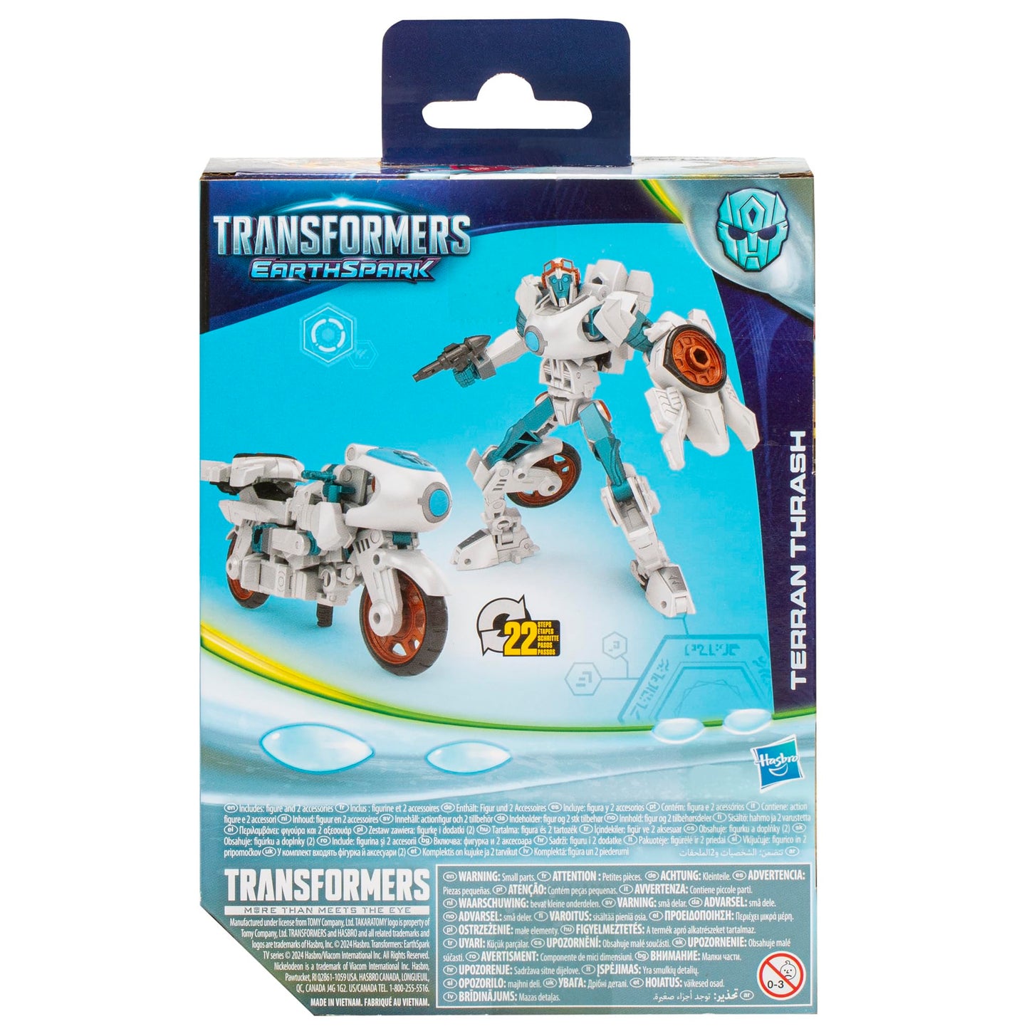Transformers EarthSpark Terran Thrash Deluxe Class 5-Inch Robot Figure | 22-Step 2-in-1 Transform