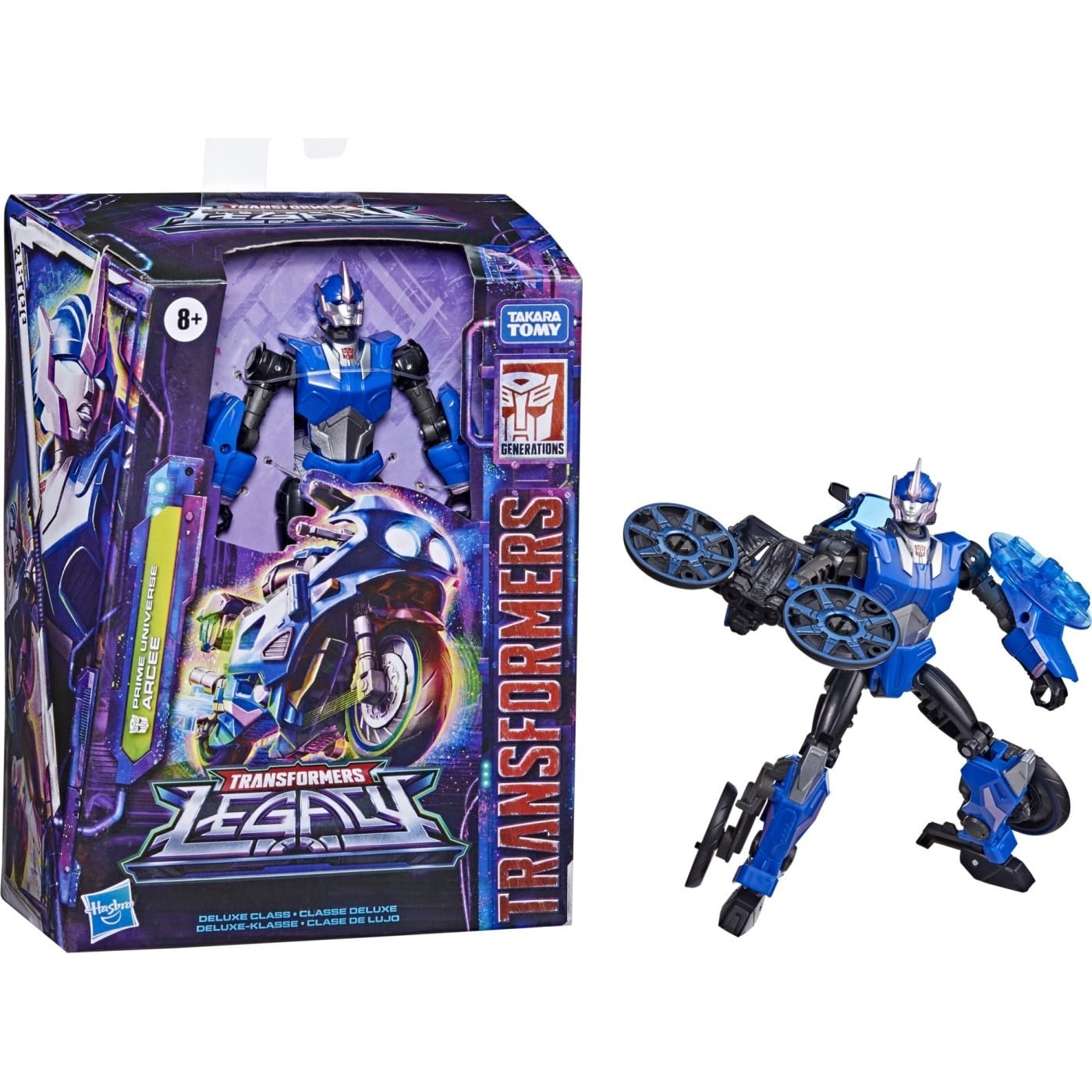 Transformers Generations Legacy Deluxe Arcee – Prime Universe, 5.5-inch Action Figure