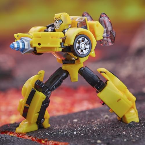 Transformers Legacy United Deluxe Bumblebee – Animated Universe 5.5-Inch Action Figure, 22-Step Conversion