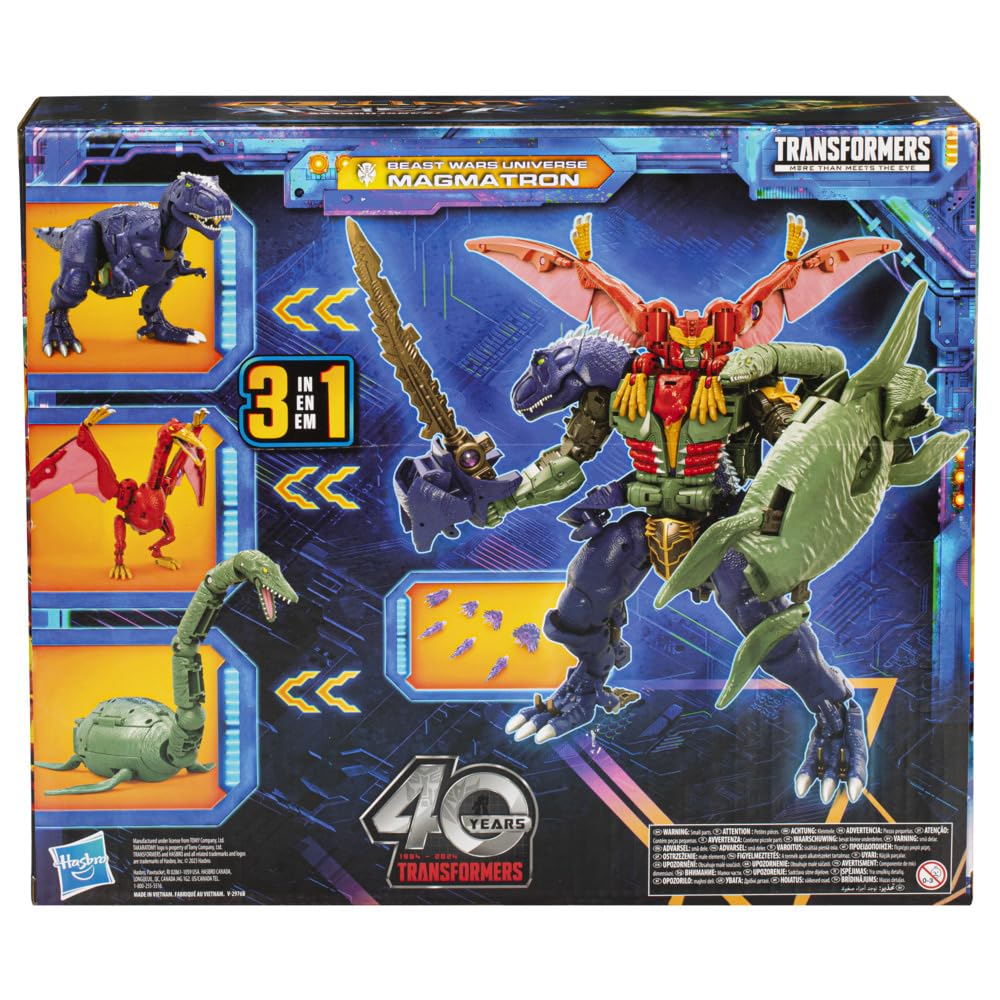 Transformers Legacy United Commander Magmatron - 10-Inch 3-In-1 Beast Wars Figure