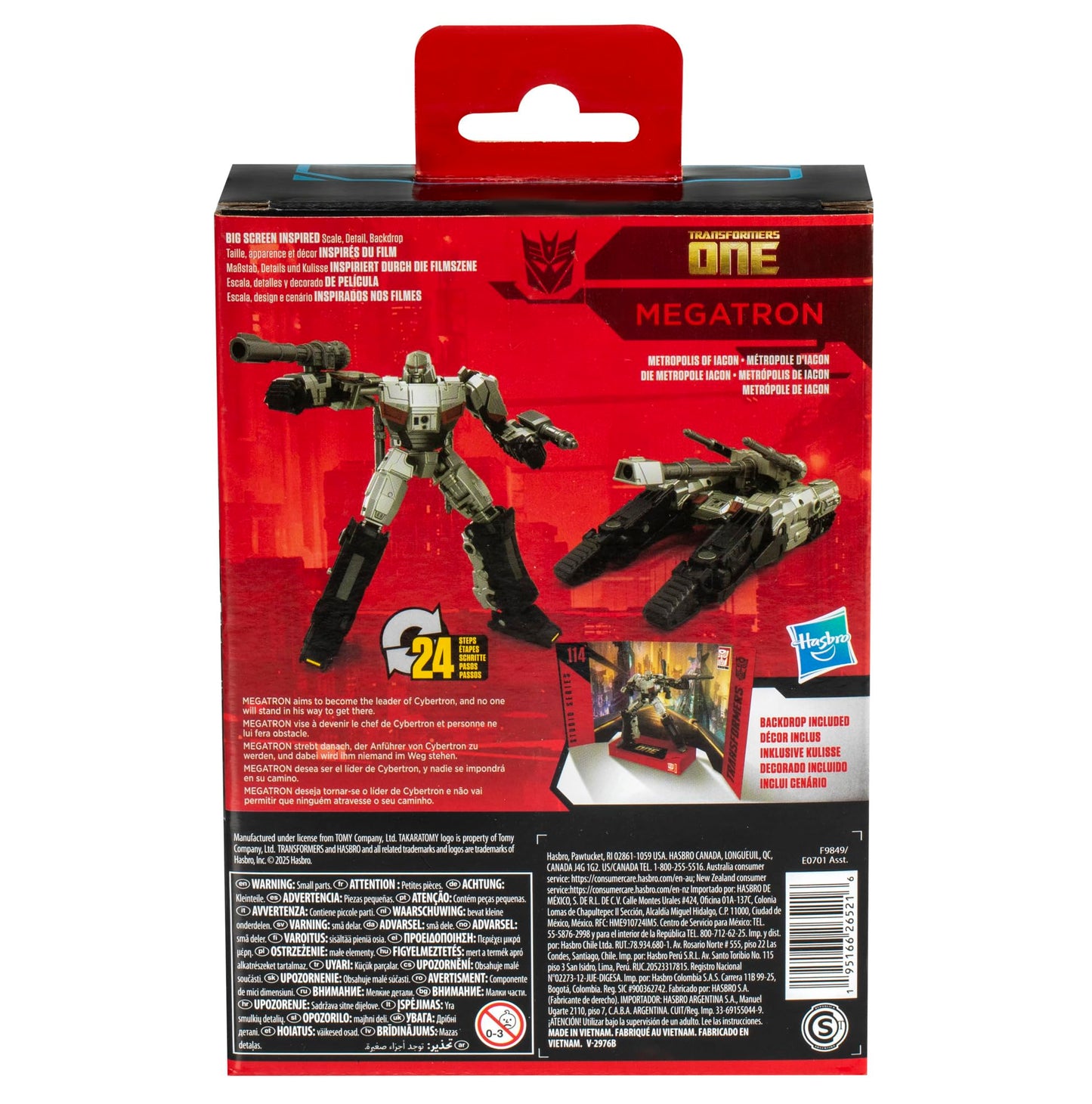 Transformers Studio Series Deluxe Megatron 4.5-Inch Converting Action Figure – Robot to Tank (Ages 8+)