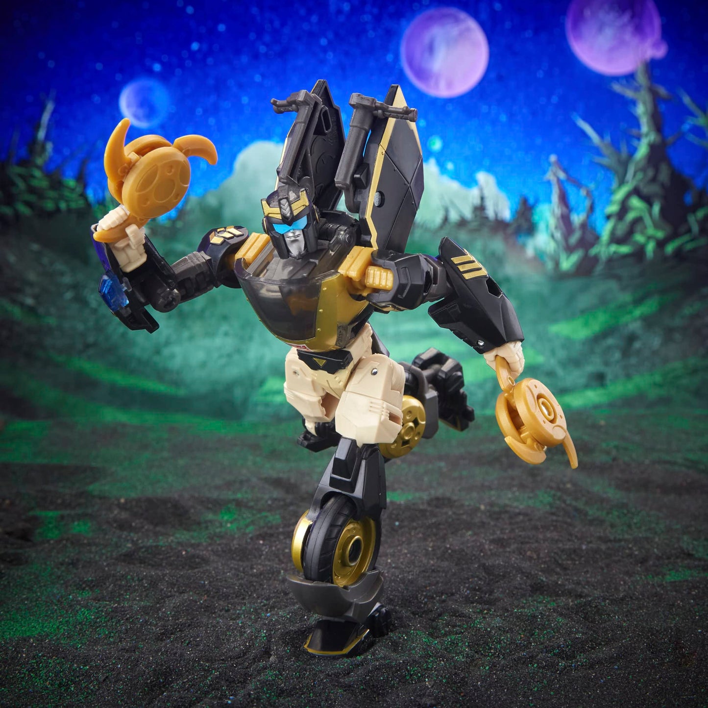 Transformers Legacy Evolution Deluxe Animated Universe Prowl Toy – 5.5-Inch Action Figure