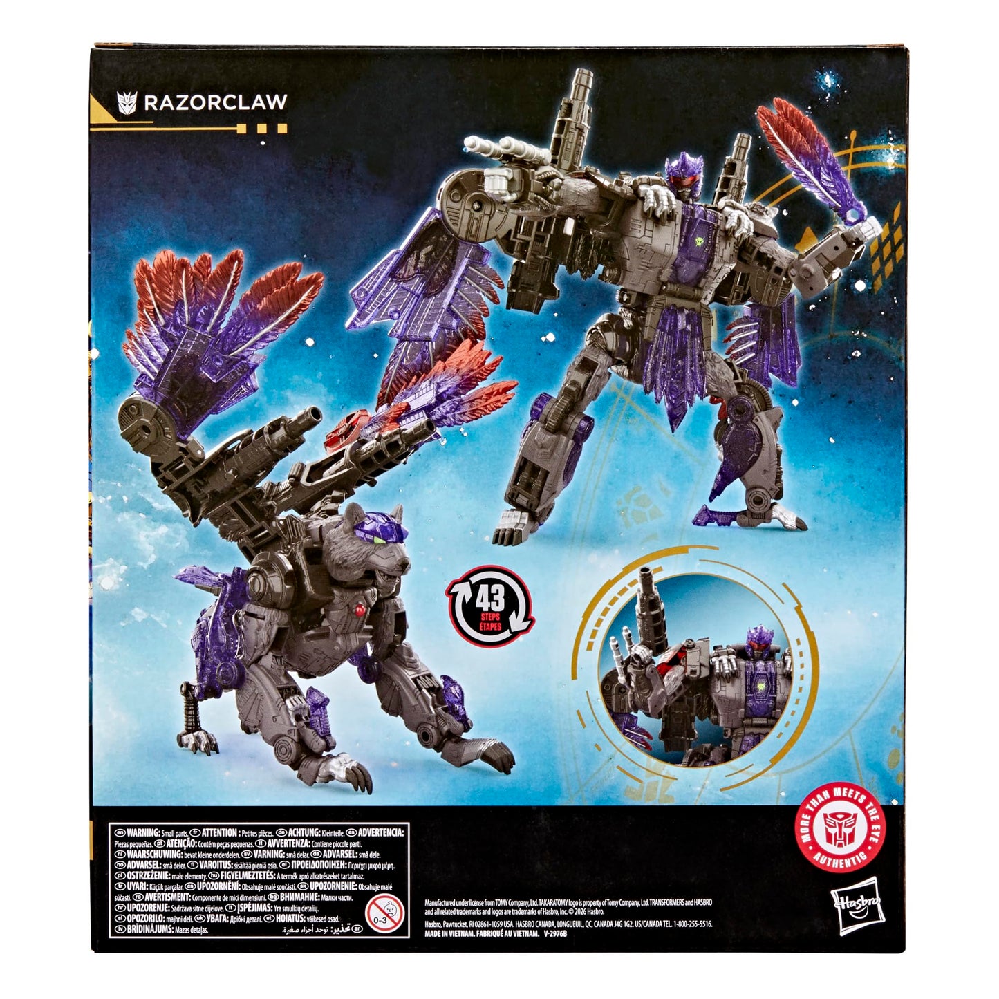 Transformers Razorclaw Leader Class 7.5-Inch Action Figure – Age of the Primes