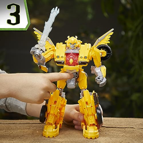 Transformers Rise of the Beasts Beast-Mode Bumblebee 10-Inch Converting Toy with Lights & Sounds