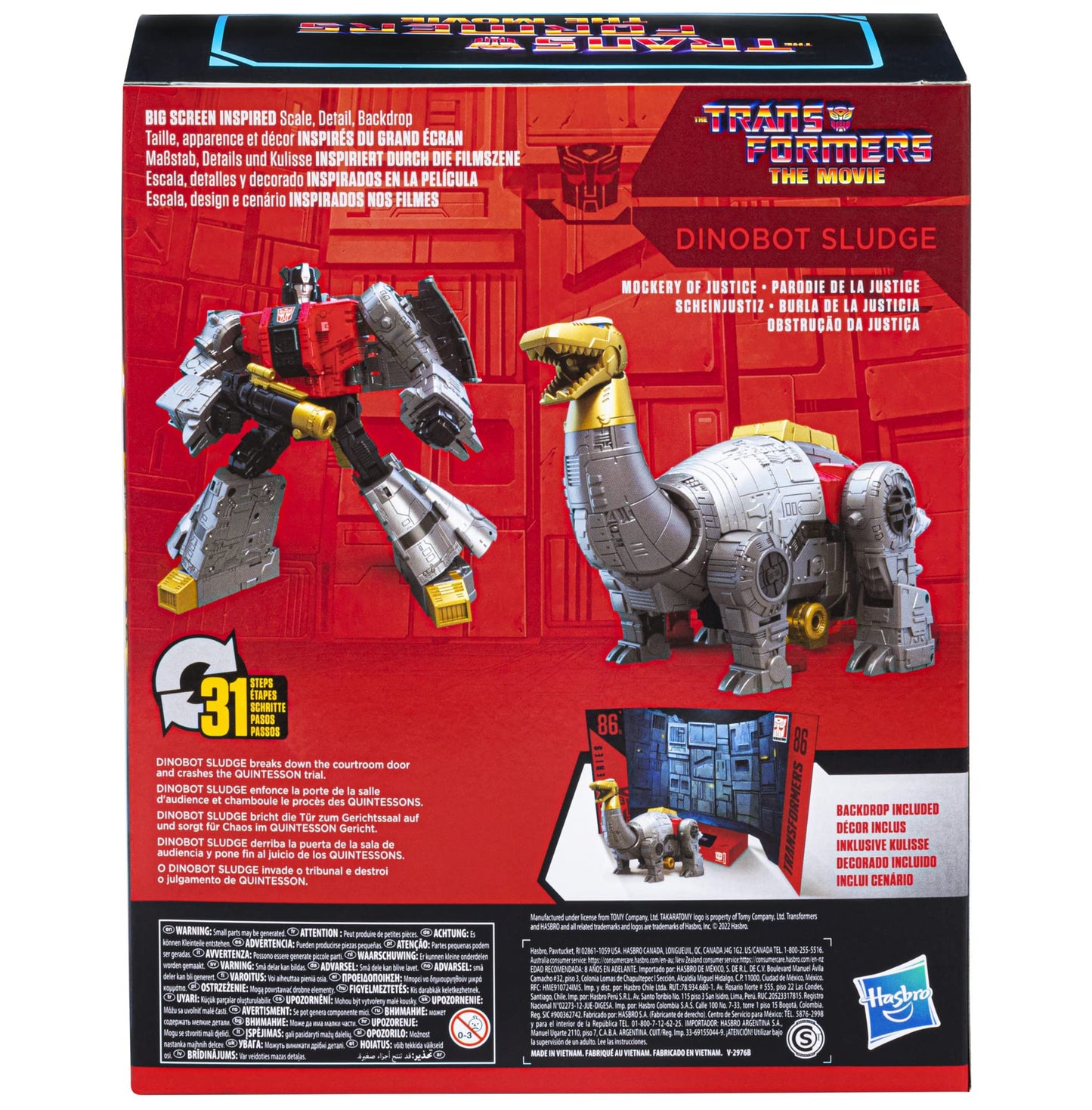 Transformers Studio Series 86-15 Leader Class Dinobot Sludge Figure – 8.5-Inch