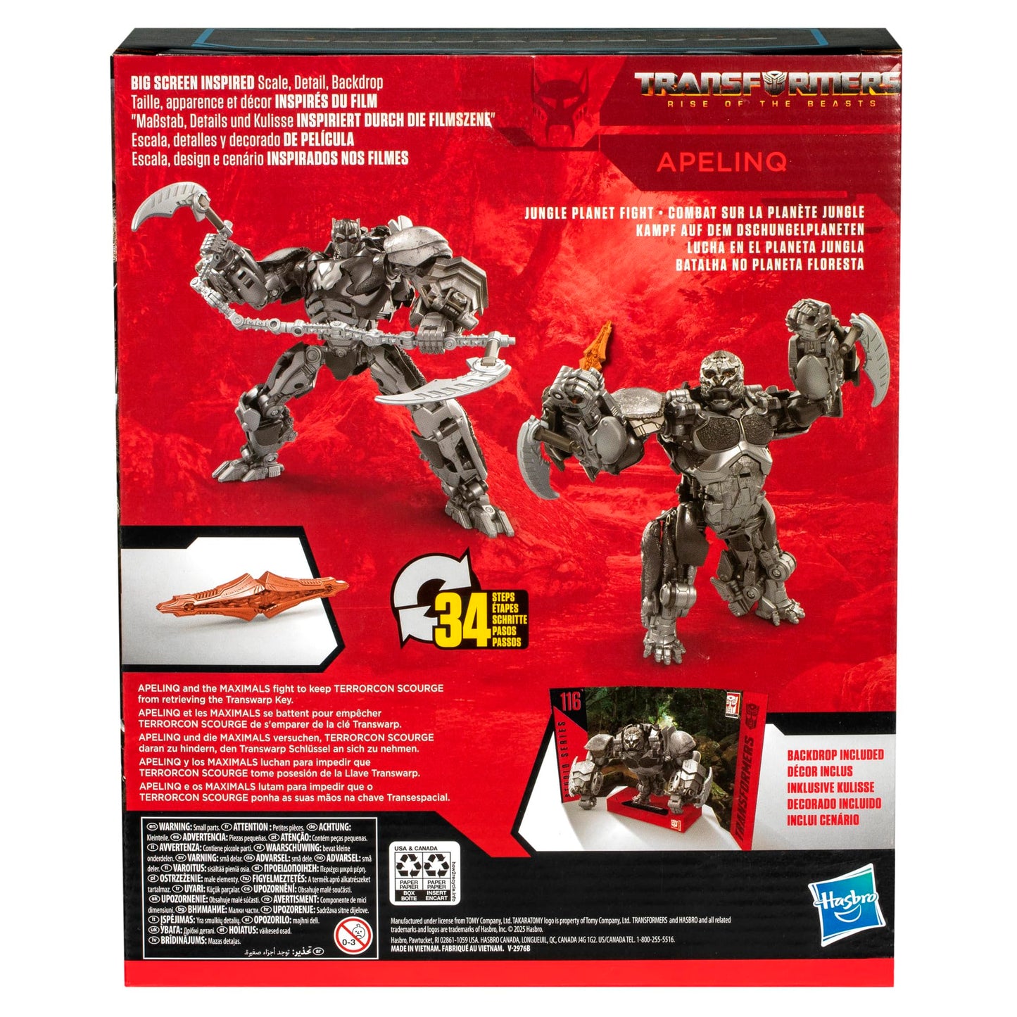 Transformers Studio Series Leader Class Apelinq – 8.5-Inch Rise of the Beasts Action Figure