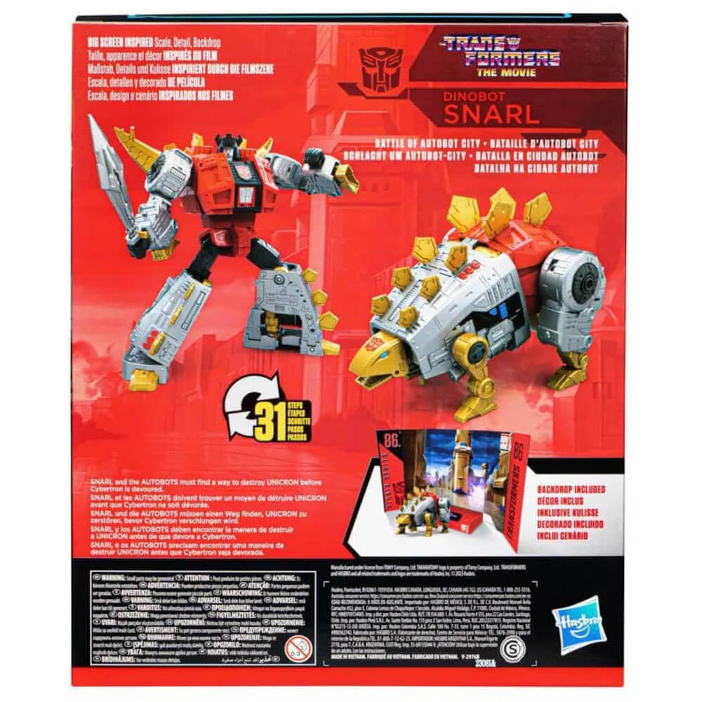 Transformers Studio Series Leader Class 86-19 Dinobot Snarl Toy – 8.5-Inch Action Figure