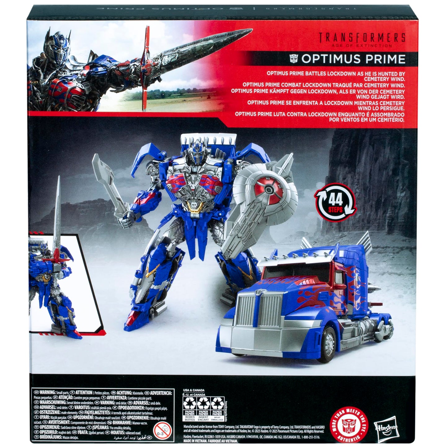 Transformers Studio Series Leader Class Optimus Prime – 8.5-Inch Figure, 44-Step Vehicle Conversion