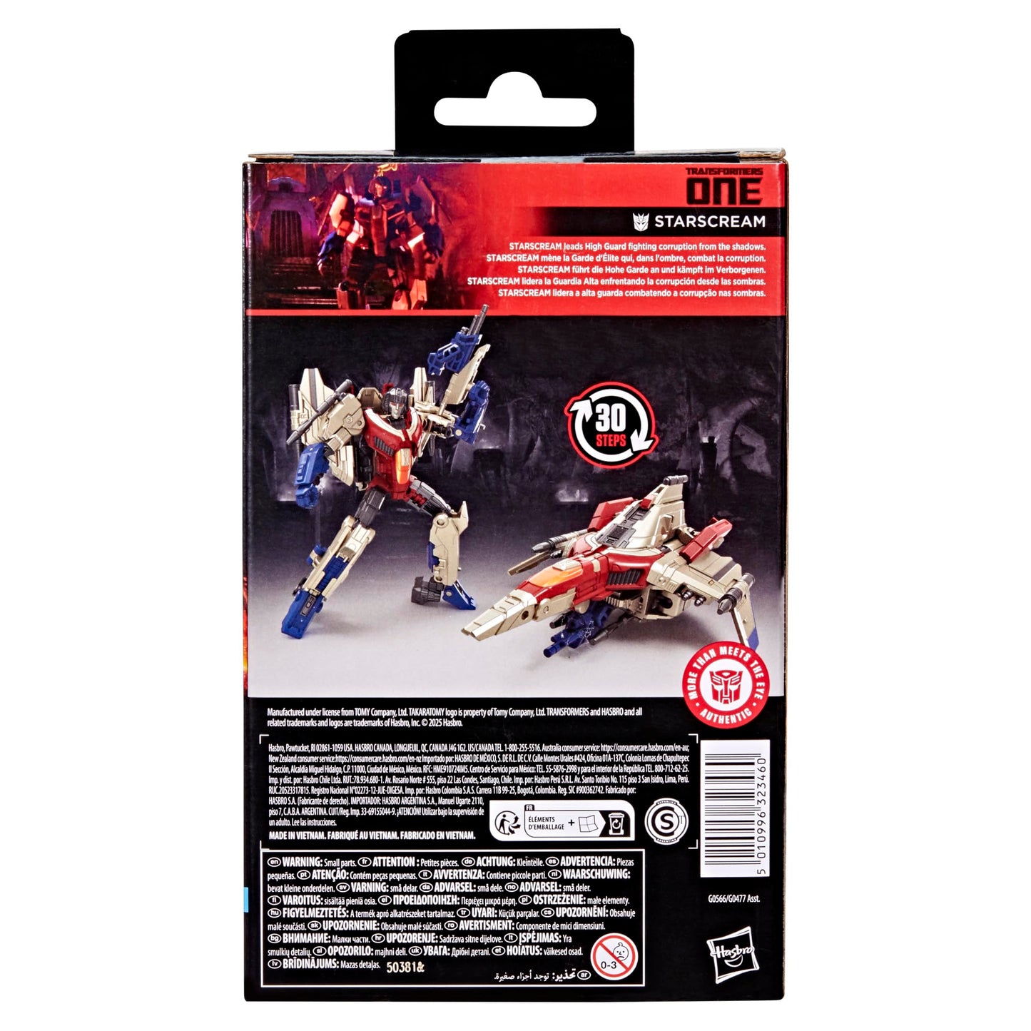 Transformers Studio Series Deluxe Starscream Figure – 4.5-Inch Collectible Robot Toy