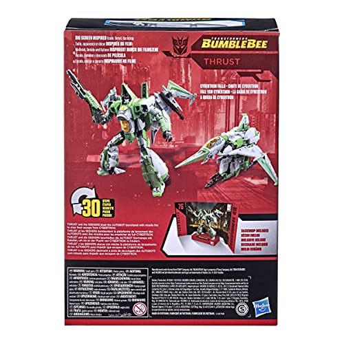 Transformers Studio Series 76 Voyager Thrust Action Figure – 6.5-Inch Bumblebee-Inspired Robot to Tetrajet