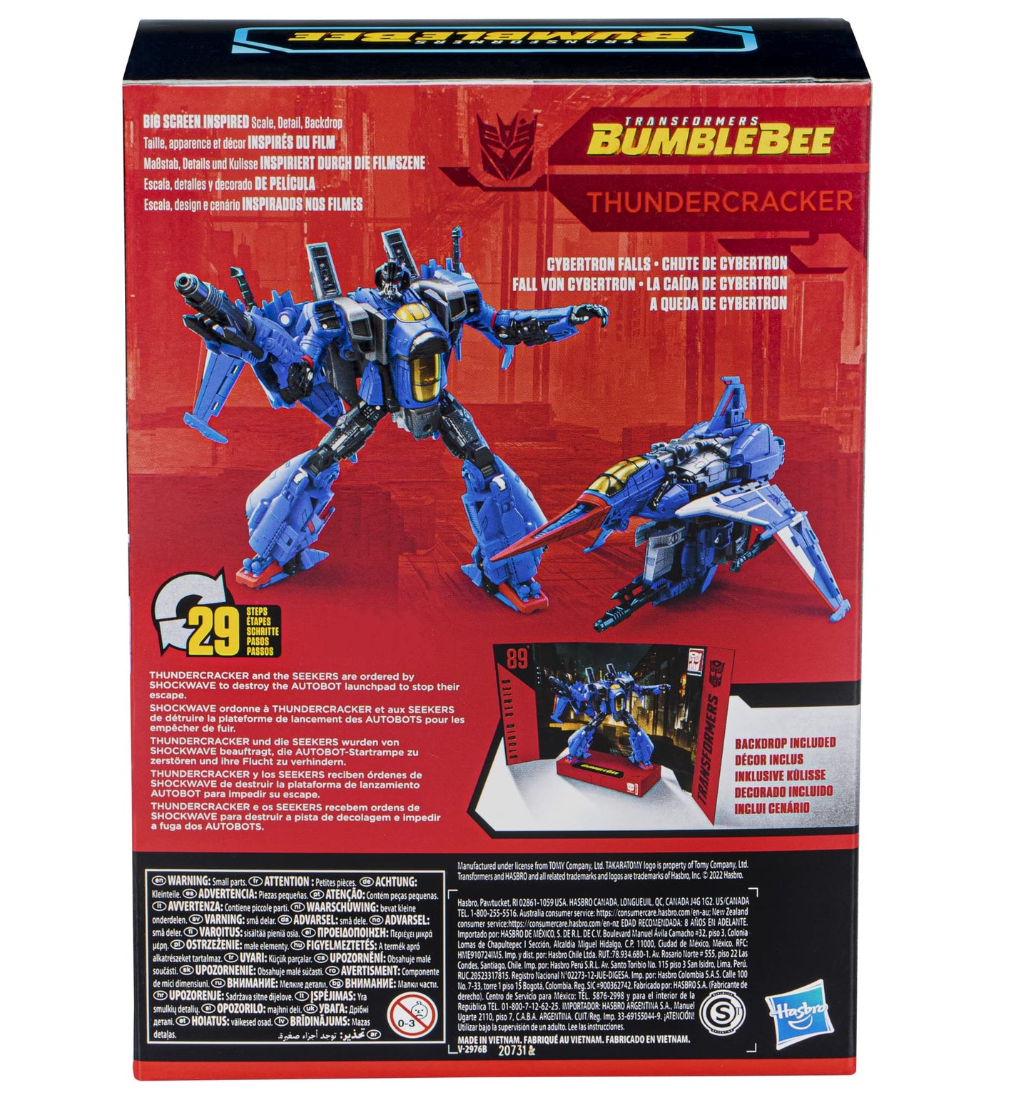 Transformers Studio Series 89 Thundercracker Voyager Figure – 6.5-Inch, Robot to Jet