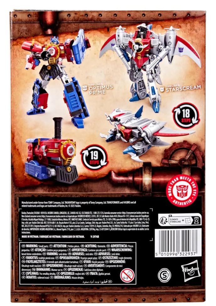 Transformers Timelines Hearts of Steel Comic Edition: Optimus Prime & Starscream Figures