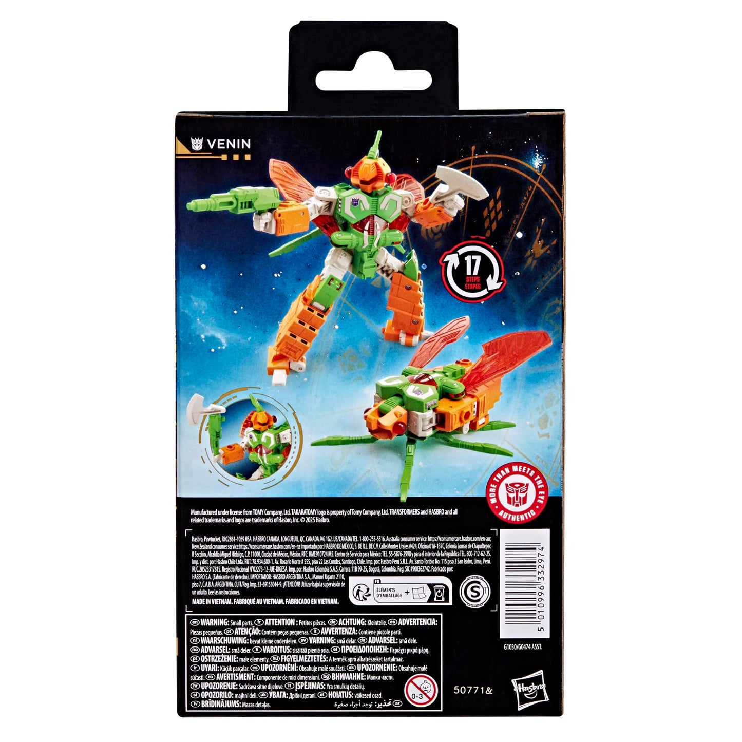 Transformers Venin Deluxe 5.5-Inch Figure — 17-Step Convert & Poseable
