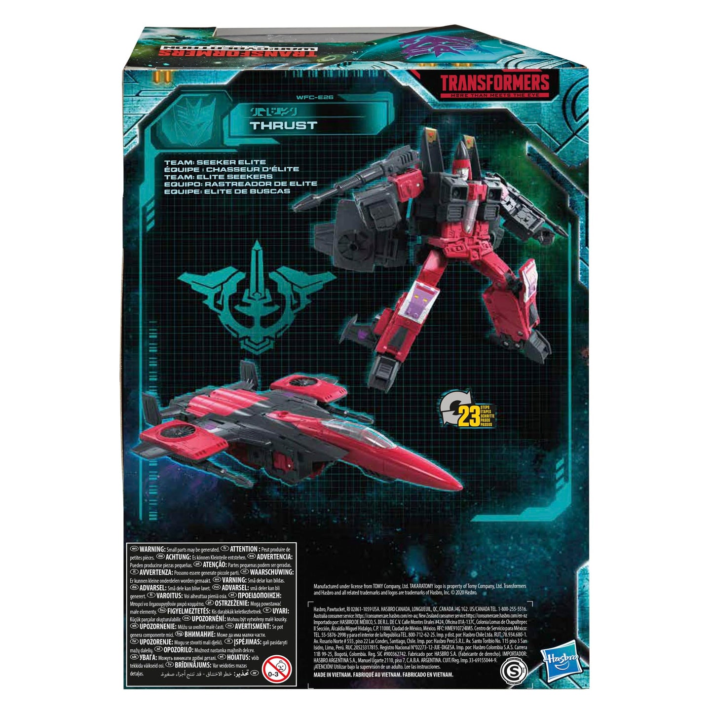 Transformers Generations War for Cybertron Earthrise WFC-E26 Voyager Thrust – Decepticon Jet & Robot Modes