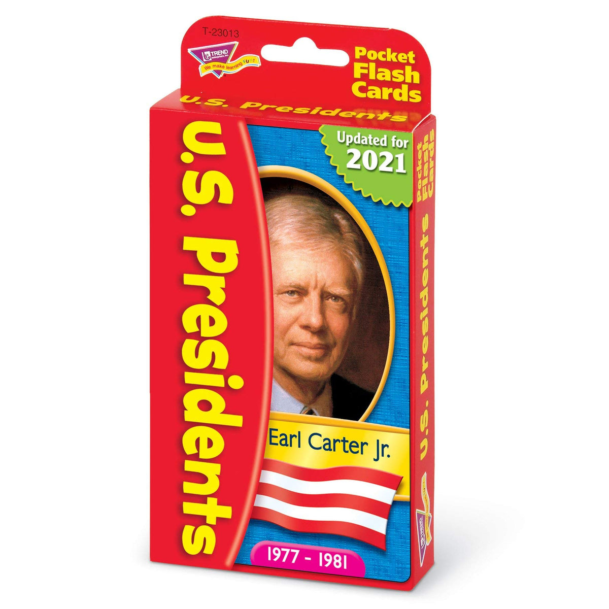 US Presidents Pocket Flash Cards by Trend Enterprises – 56 Two-Sided Cards for Ages 8-12