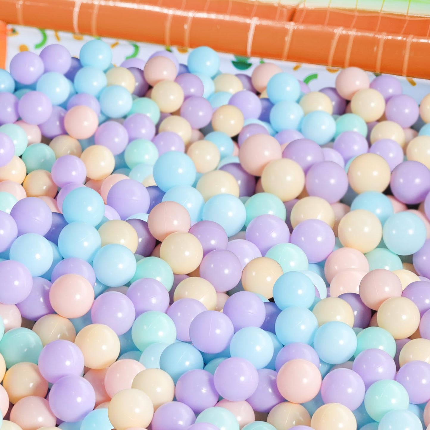 TRENDBOX Ball Pit Balls 100 – Macaron Colors for Toddlers | Safe, Non-Toxic, BPA-Free