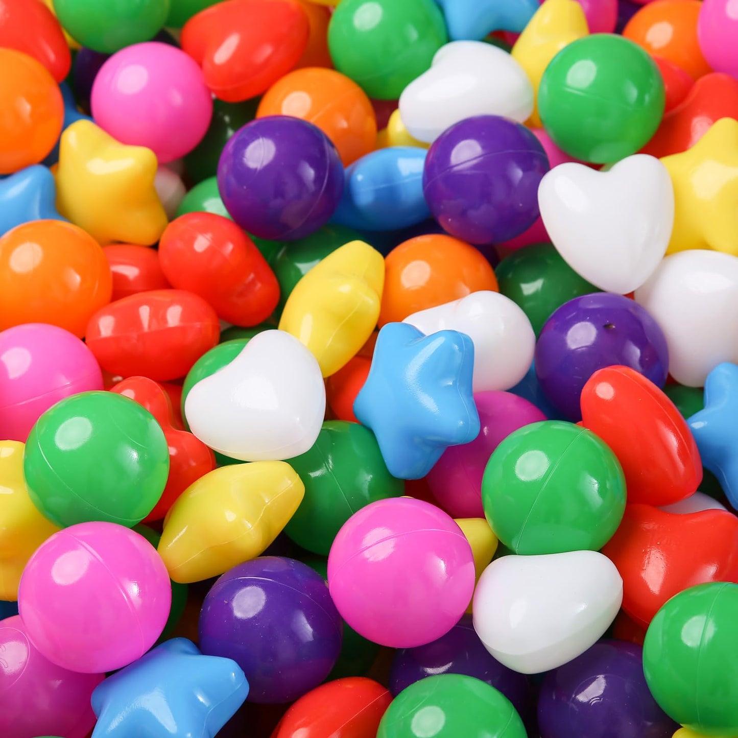 TRENDPLAY Ball Pit Balls – Stars & Hearts Shapes (100 Count)