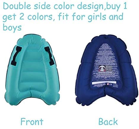Trivamo Inflatable Surf Body Board with Handles — Learn to Swim & Beach Fun