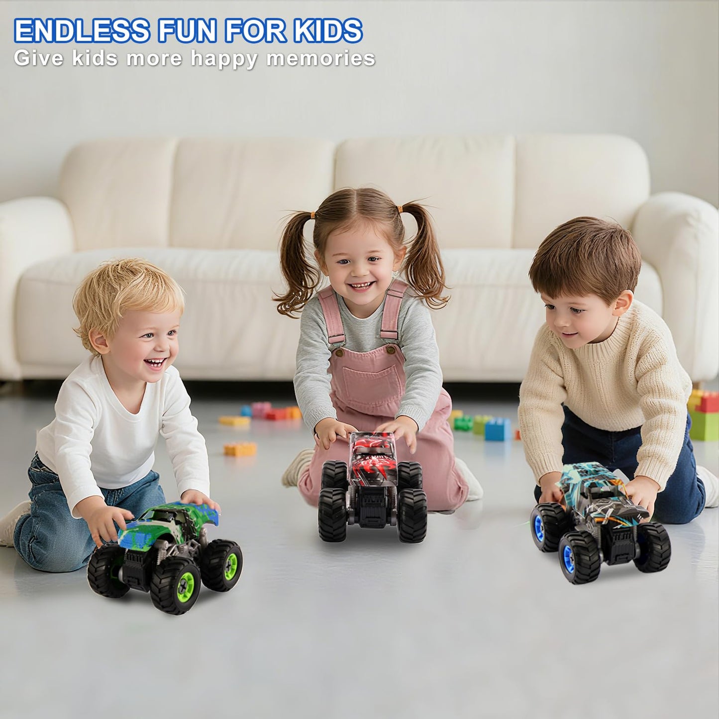 Trovogil Take Apart Monster Trucks with Drill – STEM Toys for Kids 3-8
