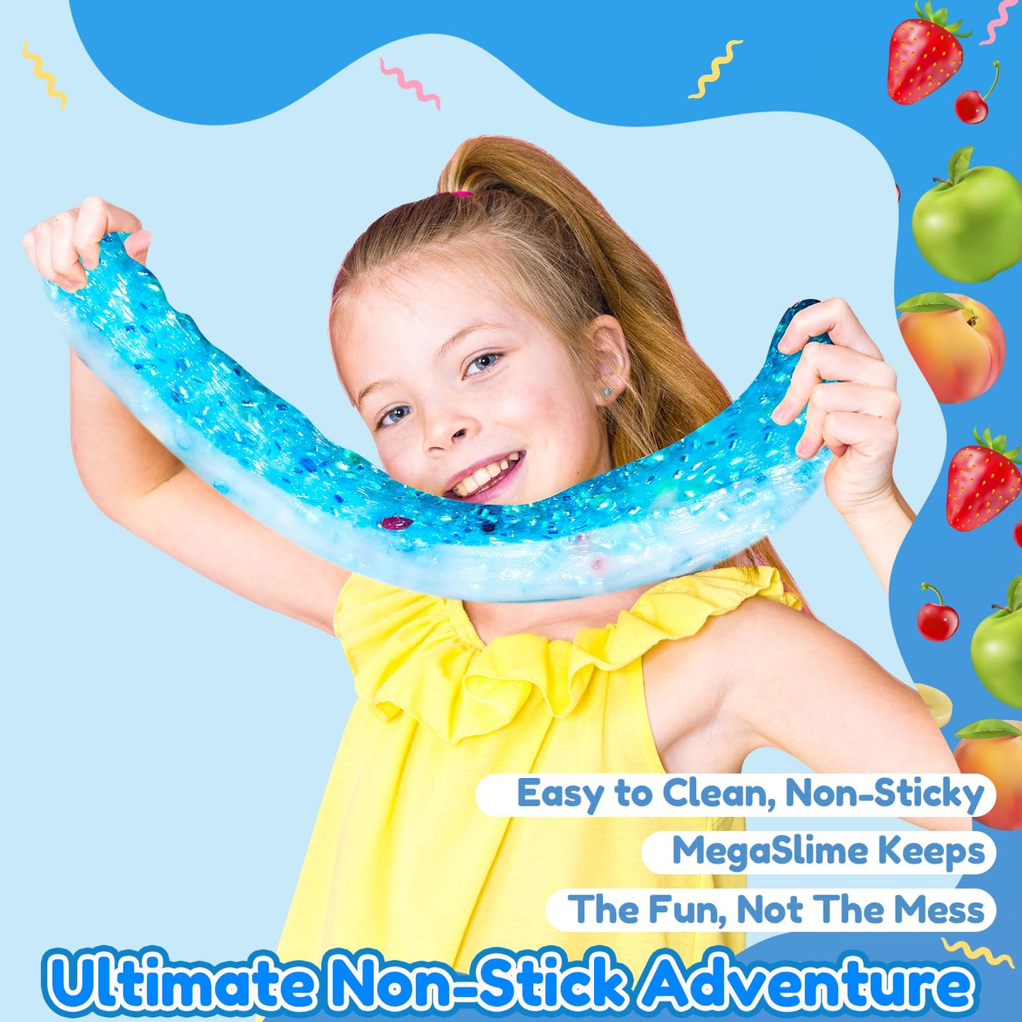 Trubic Premade Blue Slime (6 oz) with Add-ins – Crunchy Bingsu Slime