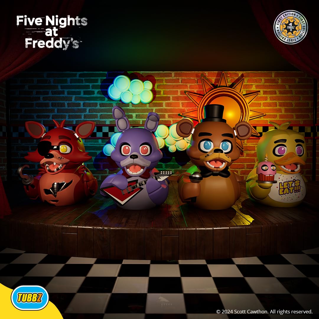 TUBBZ First Edition Foxy Cosplaying Rubber Duck – FNAF Vinyl Figure