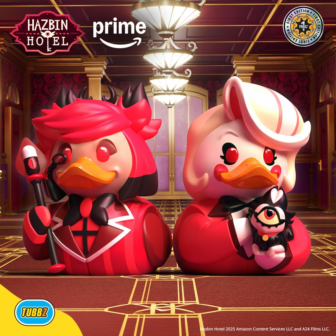 TUBBZ First Edition Hazbin Hotel Charlie Morningstar Cosplaying Rubber Duck Vinyl Figure